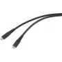 Renkforce Kabel USB-C USB4 Czarny osłona TPE RF-6662038 - Cyfrowy/Dane - 0,5 m (RF-6662038)