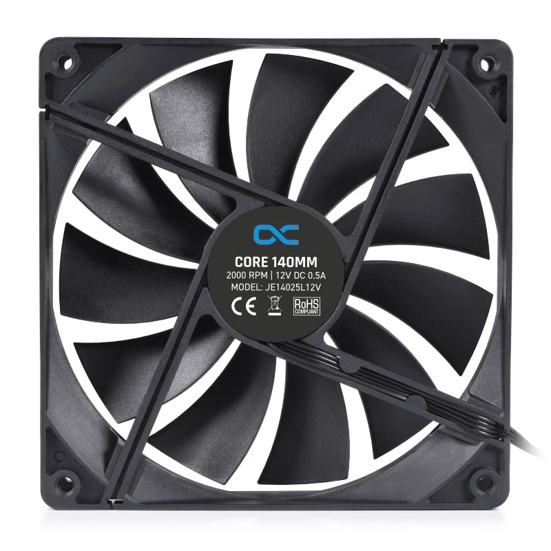 Wentylator Alphacool 24853 14 cm czarny 2000 RPM hydrauliczny