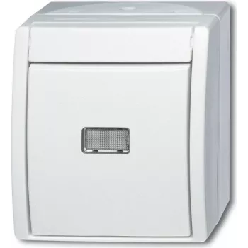 BUSCH JAEGER 2601/6 WGL-54 - 1P - Biały - 250 V - 10 A - 74 mm - 55 mm