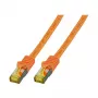 EFB-Elektronik RJ45 kabel krosowy Cat.6A S/FTP LSZHCat.7 przewód instalacyjny pomarańczowy 1m Producent: EFB Elektronik (MK7001.1O)