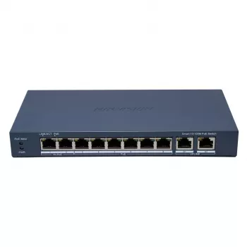 Przełącznik sieciowy Hikvision DS-3E1310HP-EI(B) zarządzalny Fast Ethernet (10/100) Power over Ethernet (PoE) szary