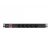 Lanberg PDU-05E-0200-IEC-BK jednostka dystrybucji zasilania (PDU) 5 gniazd AC 1U Czarny