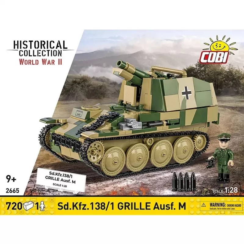 Zestaw konstrukcyjny model Cobi SD.KFZ.138/1 Grille, 720 elementów, model do ekspozycji