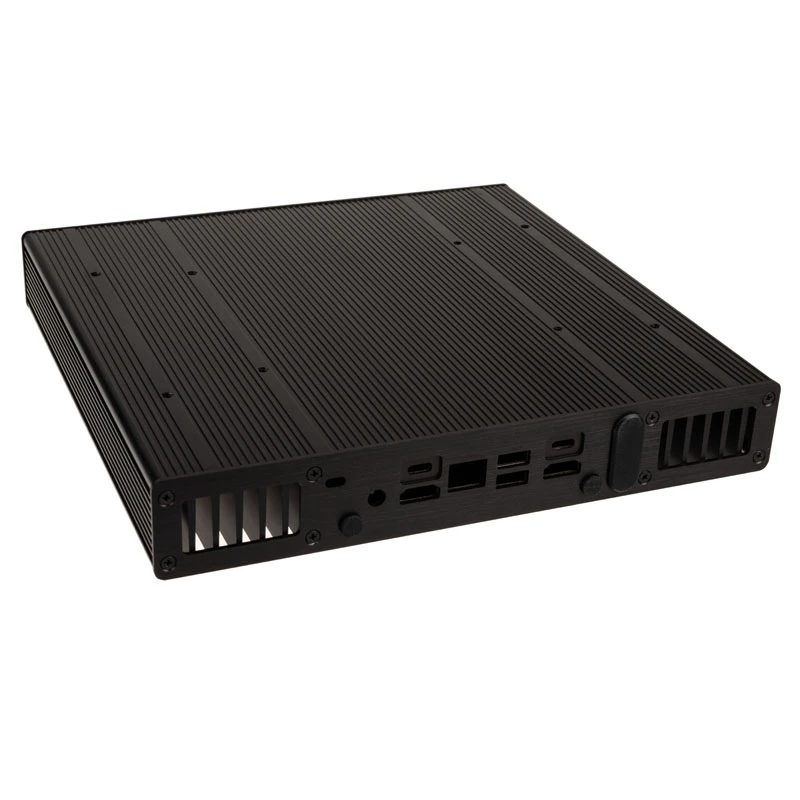 Akasa Plato TN - Ultrakleiner Formfaktor (USFF) - PC - Schwarz - Aluminium - Heimbüro - Kensington