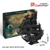 PUZZLE 3D Duży zestaw statków pirackich Queen Revenge