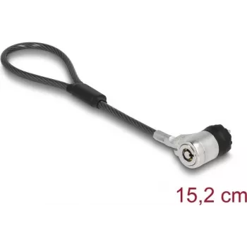 Linka zabezpieczająca Navilock 20941 czarno-srebrna 0,152 m 4,5 mm