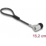 Linka zabezpieczająca Navilock 20941 czarno-srebrna 0,152 m 4,5 mm