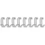 Fellowes - Drut do bindowania - 6 mm - 34 pierścienie - A4 (210 x 297 mm) - 35 arkuszy - Srebrny - 100 szt. - do Fellowes Galaxy 500, Galaxy E 500, Pulsar 300, Starlet 90 (54450)