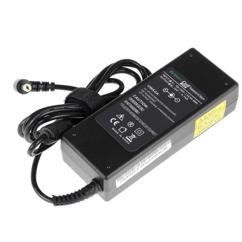 Zasilacz do laptopa zielony Cell AD02P 90W 19V 4,74A AC-DC Wewnętrzny Czarny