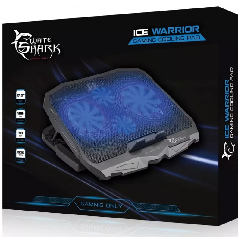 Podkładka chłodząca White Shark Ice Warrior 43,9 cm (17,3 cala)