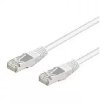 Wentronic Goobay CAT 5e kabel krosowy, SF/UTP, biały, 0.25 m - CCA miedź Mix (95213)