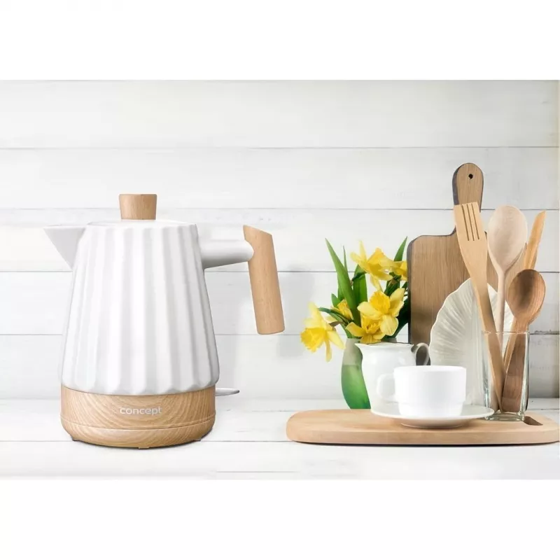 Czajnik elektryczny ceramiczny Concept RK0090 1,5 l Biały