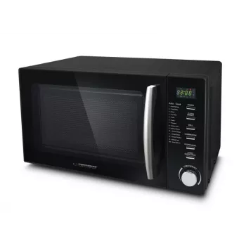 Kuchenka mikrofalowa z grillem ESPERANZA COCINERO 1200 W, 20 L, grill 900 W, wyświetlacz LED, do zabudowy, czarna