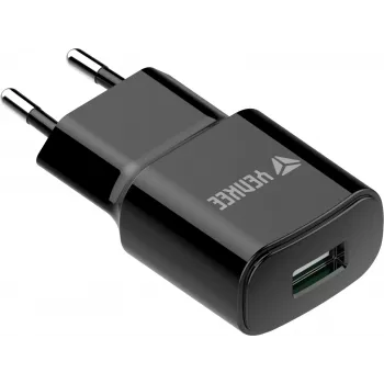 Ładowarka sieciowa USB-A YENKEE YAC 2013BK — 12W, 2,4A