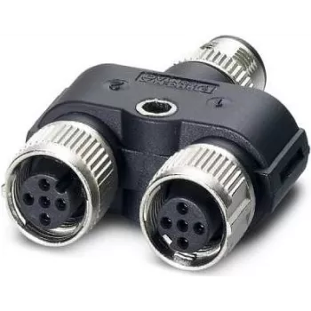 Adapter kablowy Phoenix 1403627 M12 Czarny - Szary (1403627)