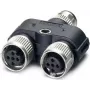 Adapter kablowy Phoenix 1403627 M12 Czarny - Szary (1403627)