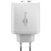 Goobay 65412 Ładowarka do urządzeń mobilnych Słuchawki, Laptop, Smartfon, Tablet Biała AC Wewnętrzna