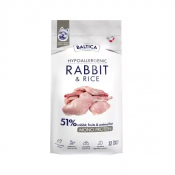 BALTICA Nutraceutic Hypoallergenic S z królikiem i ryżem - sucha karma dla psa - 3kg