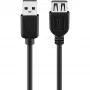Wentronic Goobay Kabel przedłużający USB 2.0 Hi-Speed, czarny, 5 m - wtyk USB 2.0 (typ A) > gniazdo USB 2.0 (typ A) (68905)
