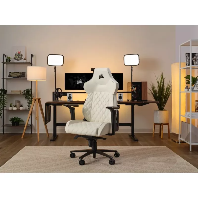 Corsair TC500 LUXE PC fotel gamingowy Upholsteczerwony seat Beige