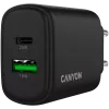 Ładowarka CANYON OnCharge 250 25W 1xPD 1xQC EU Czarny