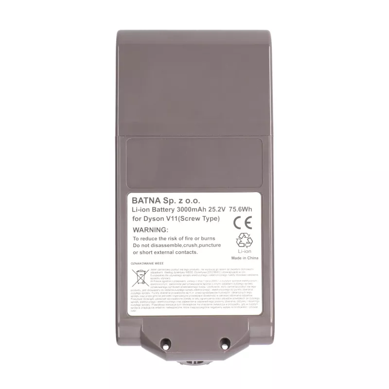 Bateria Dyson do odkurzacza V11 Śruba 25,2 V 3000 mAh