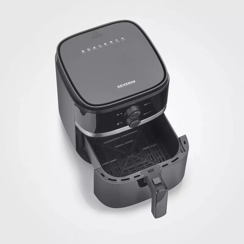 Frytkownica bezolejowa Severin FR 2452 4.3 L 1500 W Czarny Srebrny