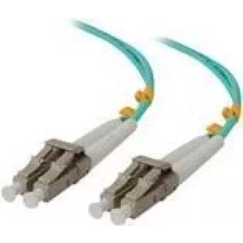 Kabel sieciowy ALOGIC - LC wielomodowy (M) na LC wielomodowy (M) - 1,0 m - 3 mm - światłowodowy - Duplex - 50/125 mikrometra - OM4 - bezhalogenowy (LCLC-01-OM4)