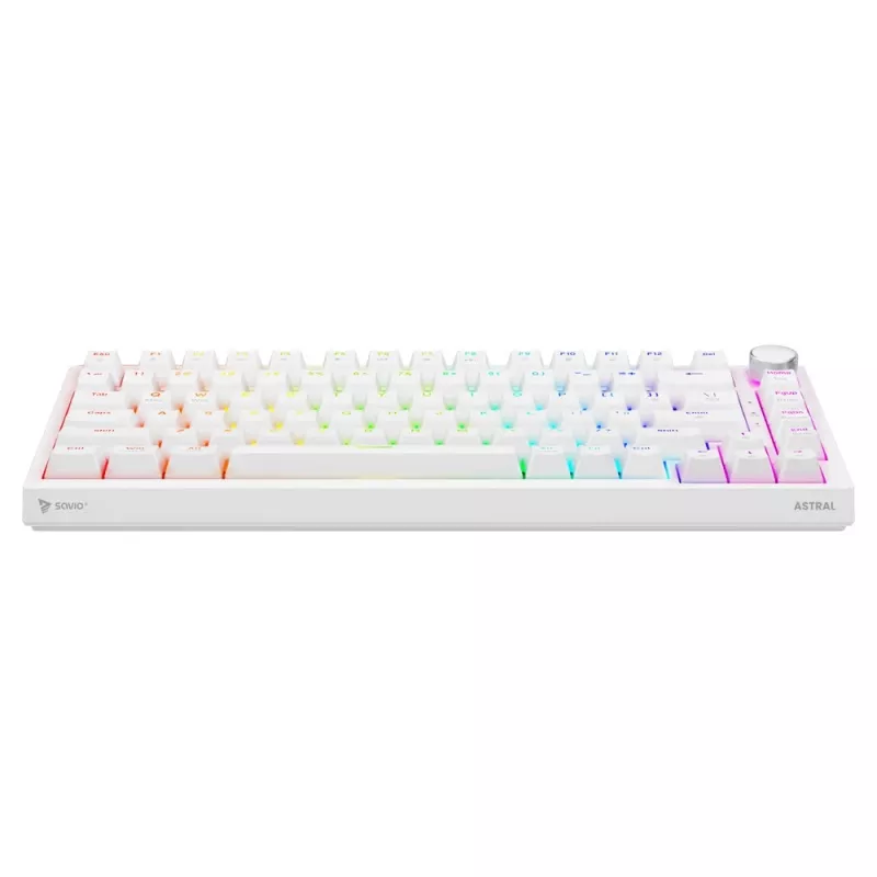 Klawiatura gamingowa Savio ASTRAL WHITE JADE USB QWERTY US International