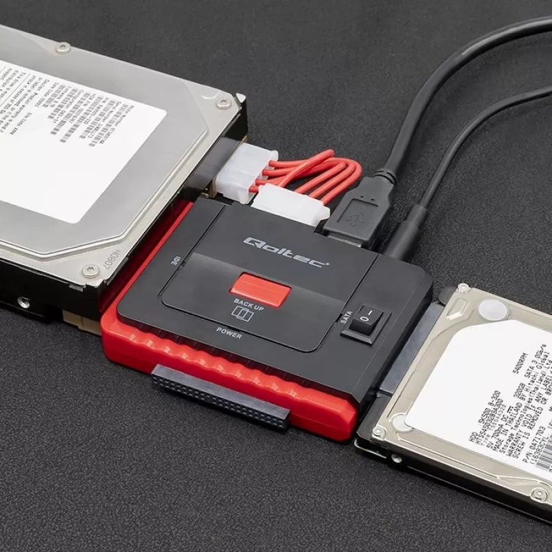 Adapter USB 3.0 do IDE SATA III QOLTEC 50645