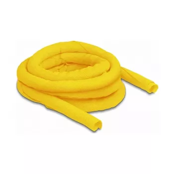 DeLOCK Woven Sleeve samozamykalna odporna na ciepło 5 m x 16 mm żółta