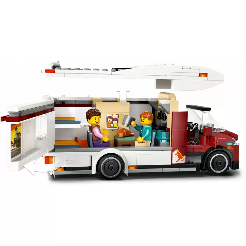 Zestaw konstrukcyjny LEGO City Przyczepa Kempingowa Przygód 60454, 385 elementów, wysokość 80 mm, dla dzieci od 6 lat