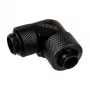 Alphacool Eiszapfen 13/10mm compression 90° rotatable G1/4 - Flüssigkühlsystemarmatur - Deep Black, mattschwarz (17230)