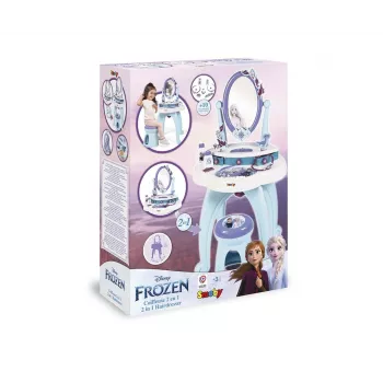 Smoby Frozen 2 w 1 Fryzjer Niebieski Fioletowy od 3 do 6 lat