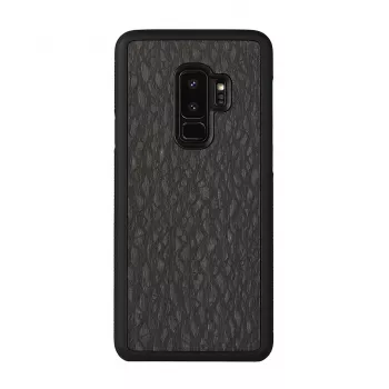 Etui na smartfona man and wood dla Galaxy S9 Plus — carbon Czarny