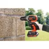 BLACK & DECKER | Wiertarko-wkrętarka akumulatorowa z baterią 2.0 Ah/4.0 Ah | BCD003MEM2K-QW | 18 V | 2.0/4.0 Ah | Litowo-jonowa