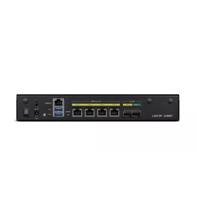 LANCOM 2100EF - SD-WAN Gateway - z włóknem i Ethernetem - 1GbE, 2.5GbE - 1U - zarządzany w chmurze - Montaż na biurku/w racku (61109)