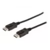 Kabel połączeniowy DisplayPort z zatrzaskami 1080p 60Hz FHD Typ DP / DP M / M czarny 1m
