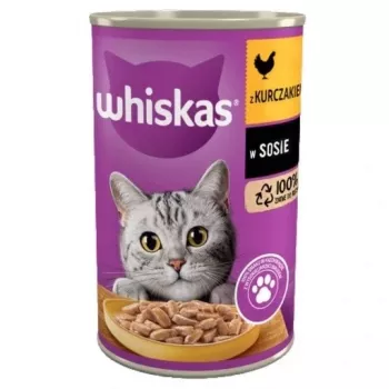 Mokra karma dla kotów Whiskas 400 g — smak kurczaka, koty dorosłe, słoik