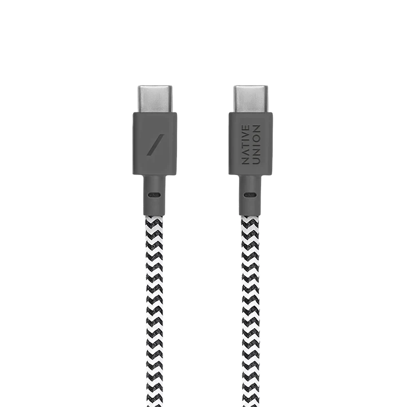 USB-C do USB-C kabel Native Union Anchor kabel 1,8 m czarny biały