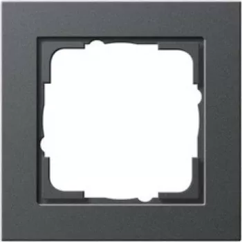 Płytka maskująca przełącznika GIRA E2 Antracyt — termoplast, bezśrubowa, 80,8×80,8×9,3 mm