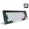 Klawiatura gamingowa Sharkoon SKILLER SGK50 S3 USB AZERTY French Biała