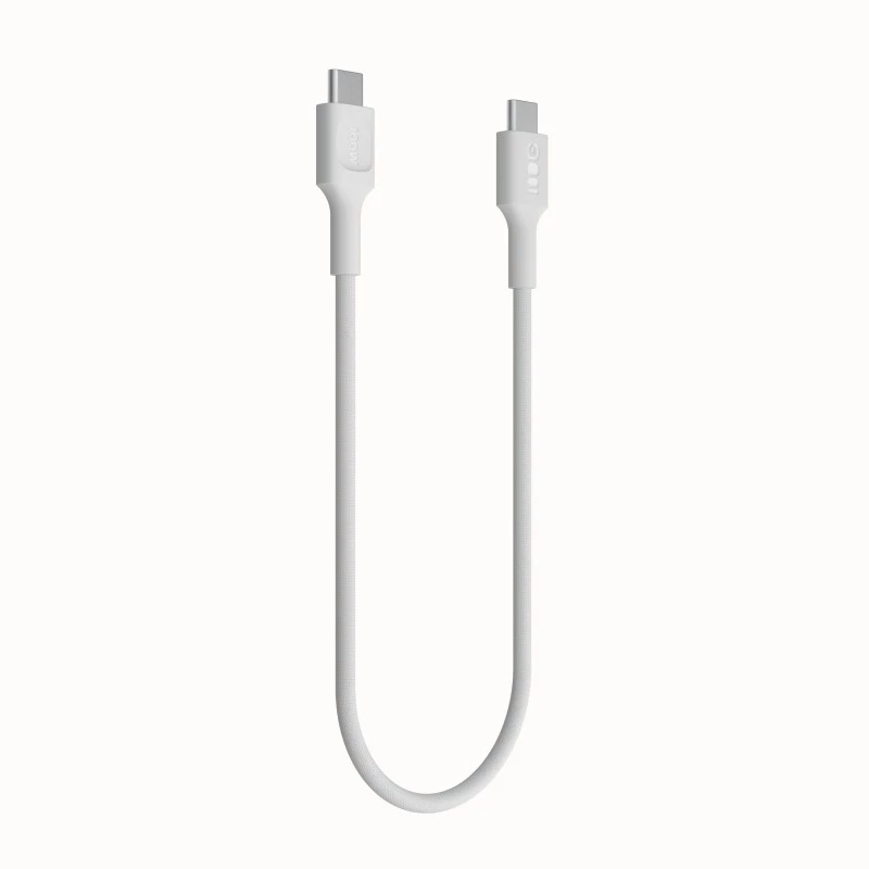 Kabel USB-C-USB-C PowerStream 100W pleciony 1,2m biały