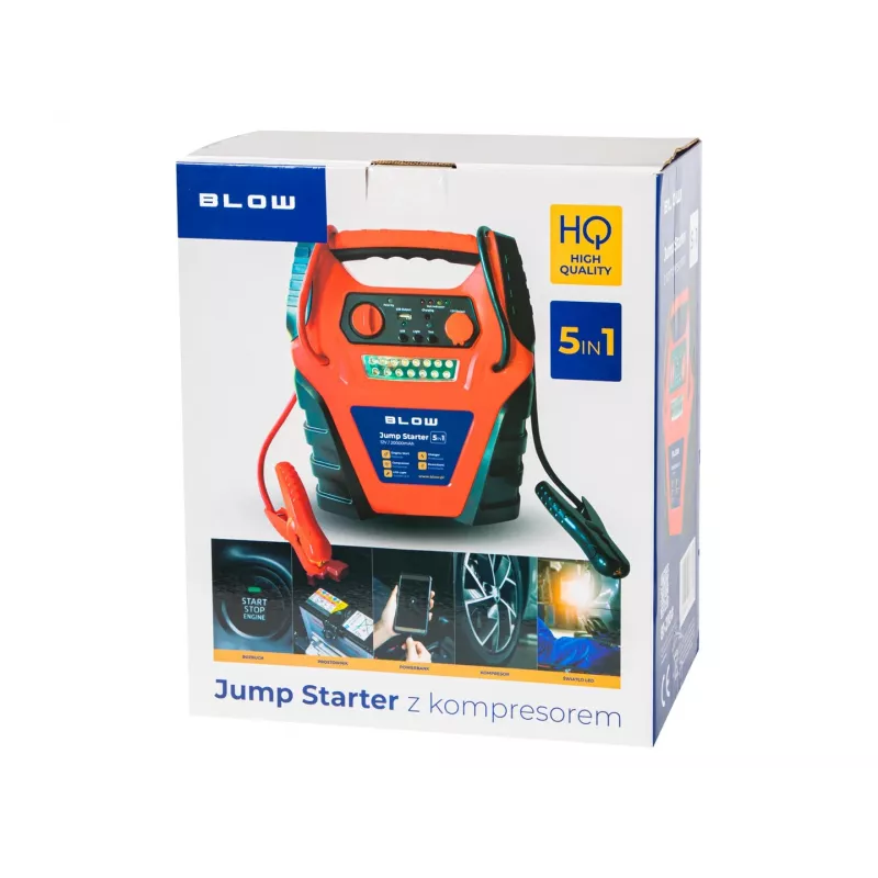 Jump Starter kompresor prostownik 5w1