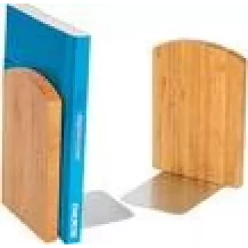 Podpórka na książki WEDO 61 1207 — Bambusowa, Brązowa, 120×117×172 mm (para)