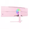 Zakrzywiony monitor Arozzi Nova 49” (124,5 cm) Dual QHD 5120×1440 LED VA 32:9 4 ms Różowy