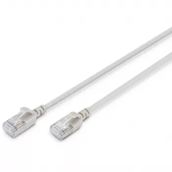 Digitus CAT 6A F-FTP cienki patch kabel 10 m szary