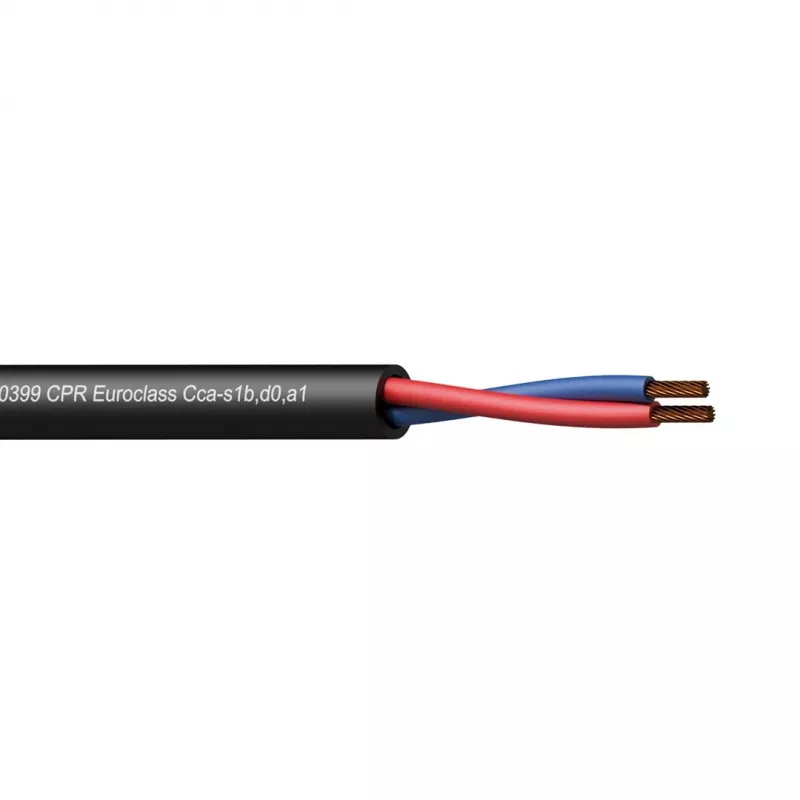 Przewód audio PROCAB CLS215-CCA/1 100 m czarny miedź AWG 16