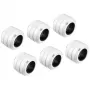 Złączka Alphacool 17484, mosiężna, biała, wysokość 23 mm, średnica 26 mm, opakowanie 6 szt.