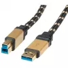 Kabel USB 3.0 ROLINE GOLD Typ A M - B M 3,0 m